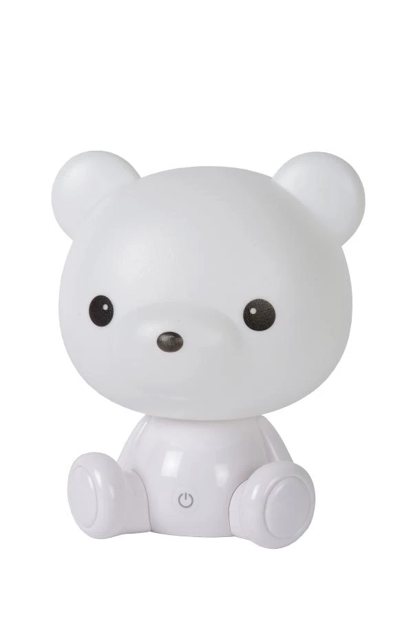 Lucide DODO BEAR - Lámpara de mesa infantil - LED Regul. - 1x3W - 3 StepDim - Blanco - UIT